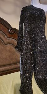 Black beauty Sequin classy jumpsuit